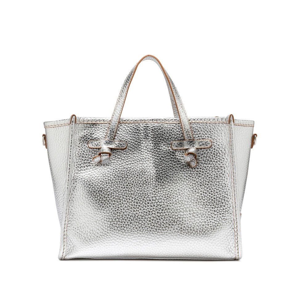 Gianni Chiarini Marcella Silver Calf Leather Handbag