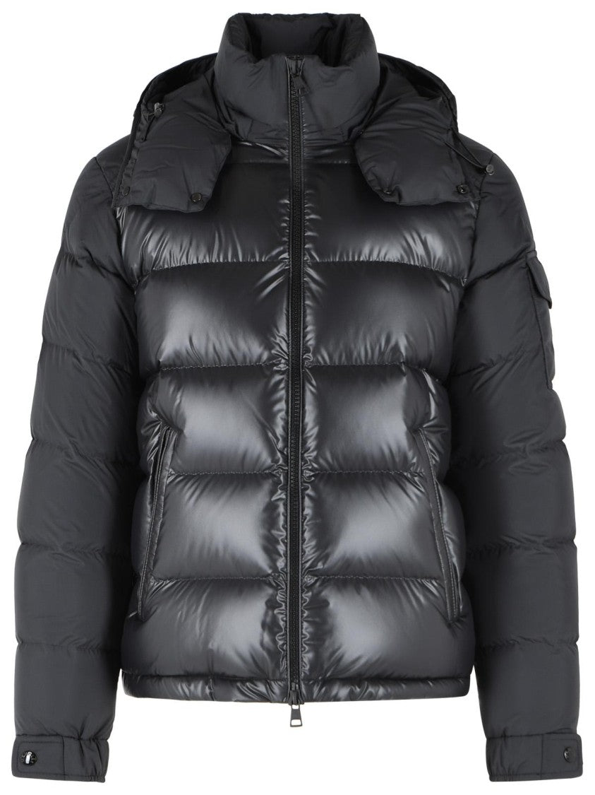 Moncler 'Maya' Black Polyester Short Down Jacket