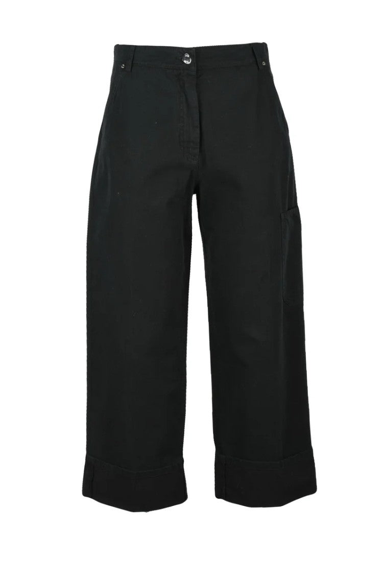 19.70 Nineteen Seventy Black Cuffed Denim Jeans