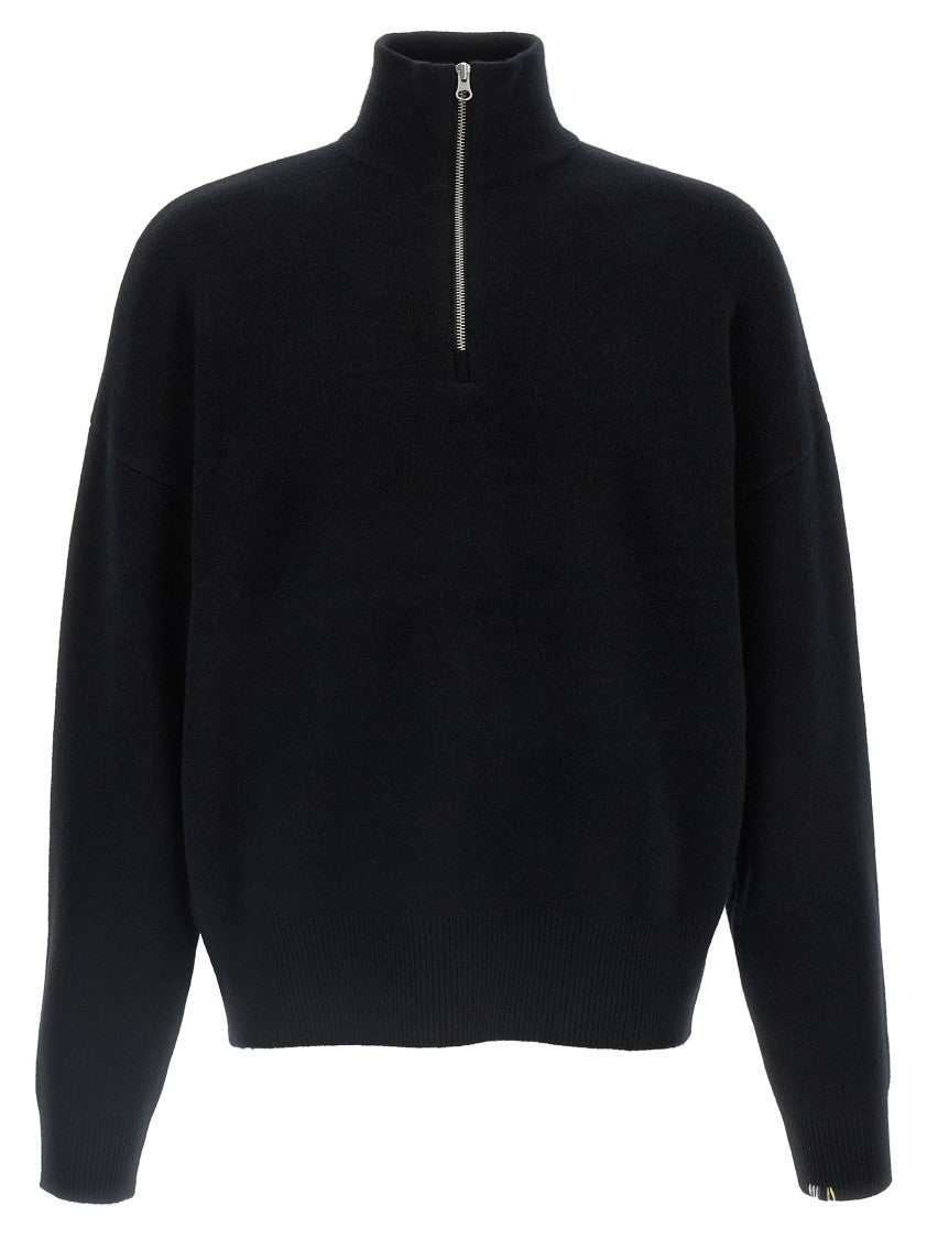 Extreme Cashmere Half-Zip Cashmere Blend Knit Sweater