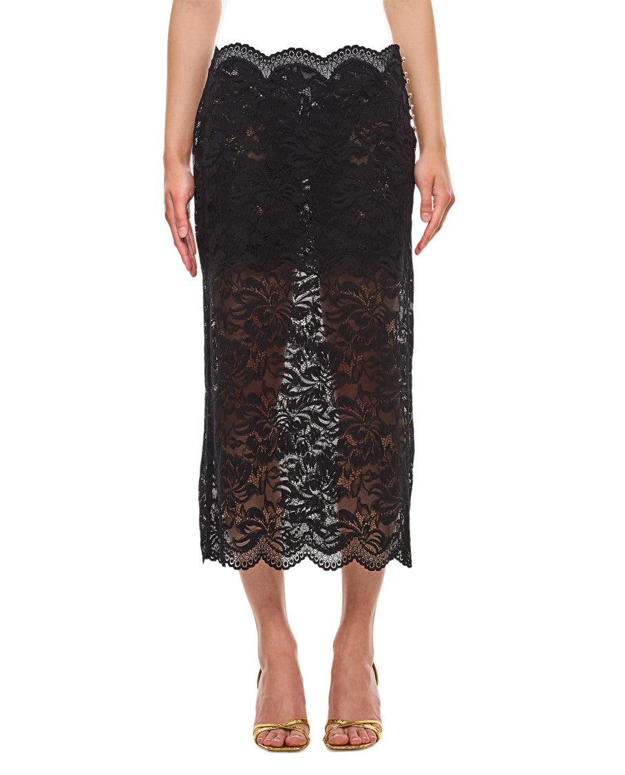 Rabanne Lace Long Midi Skirt