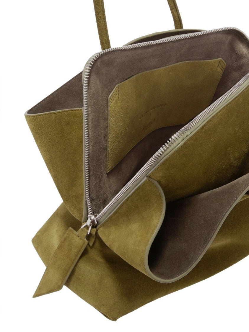 The Attico The Walk Medium Leather Handbag
