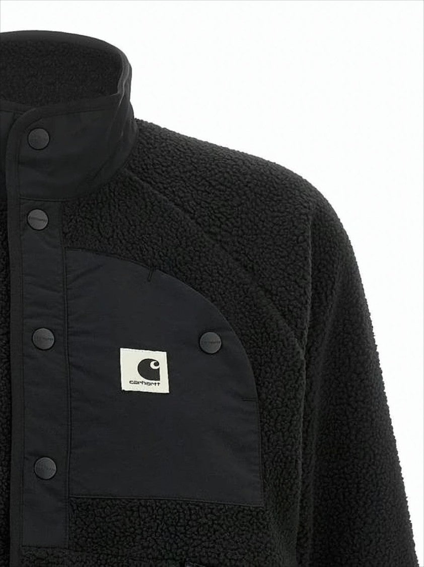 Carhartt Wip Textured Fleece Jacket With High Collar
