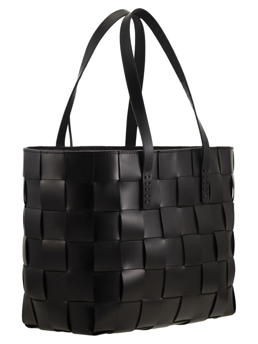 Dragon Japan Tote - Woven Leather Bag