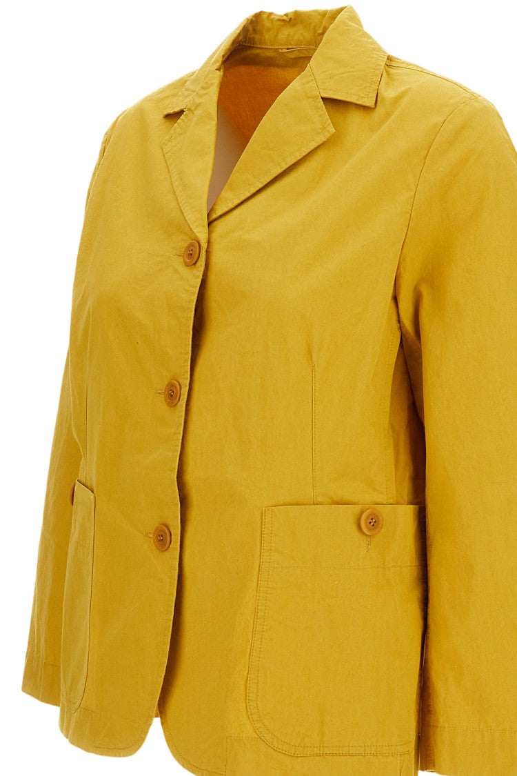 Casey & Casey Yellow Single-Breasted Cotton Jacket