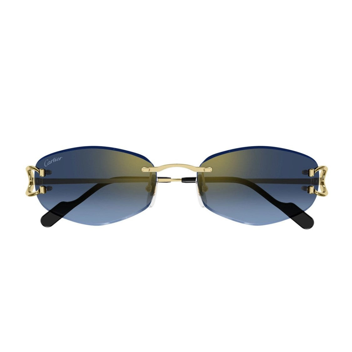 Cartier Gold Décor C Metal Sunglasses