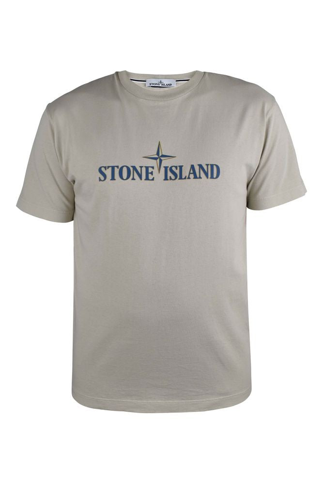Stone Island Beige Cotton T-Shirt