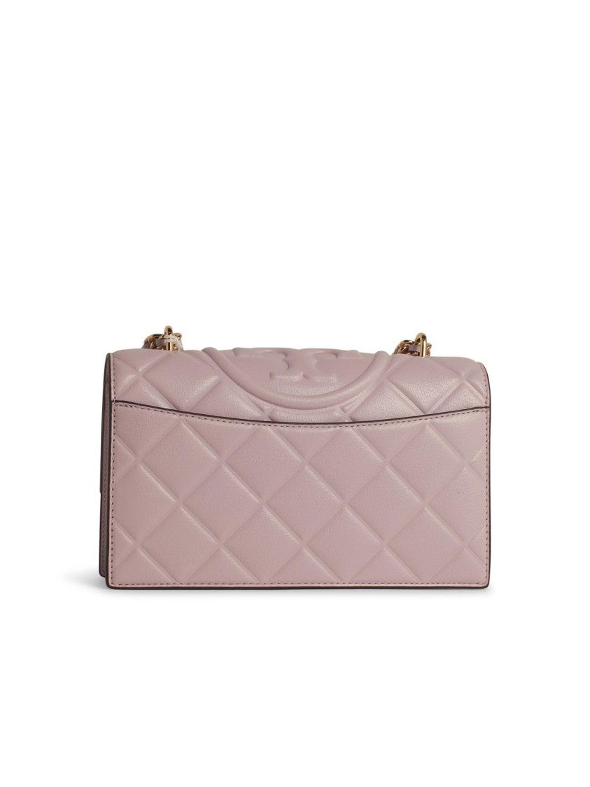 Tory Burch Flaming' Lilac Leather Crossbody Bag