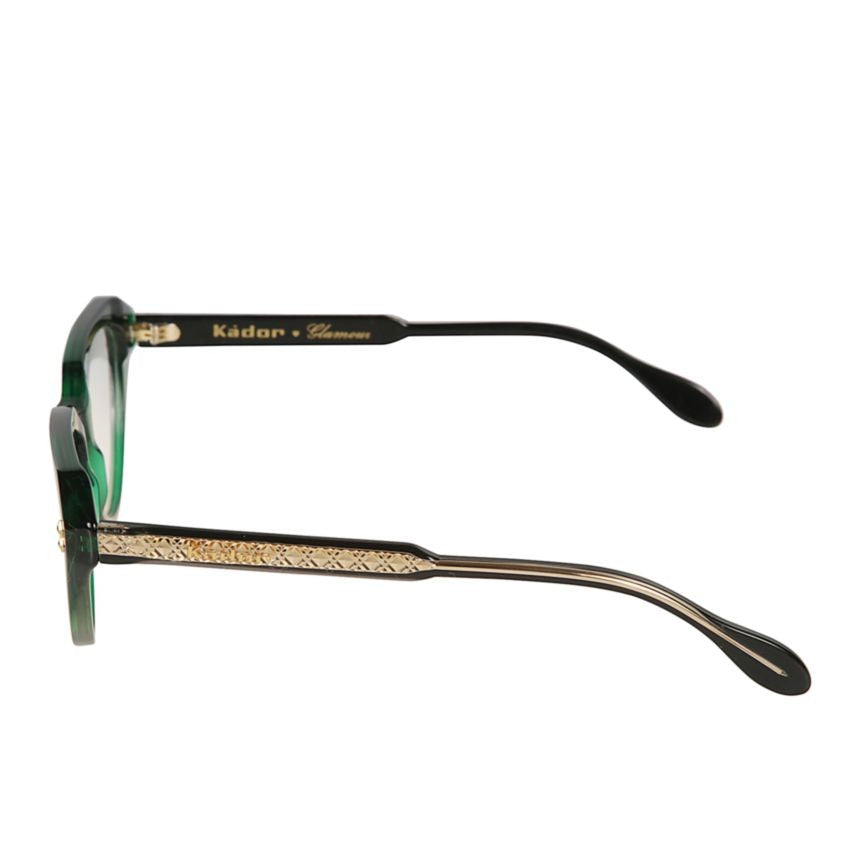 Kador Lola Glamour Translucent Deep Green Cat-Eye Kador Eyeglasses