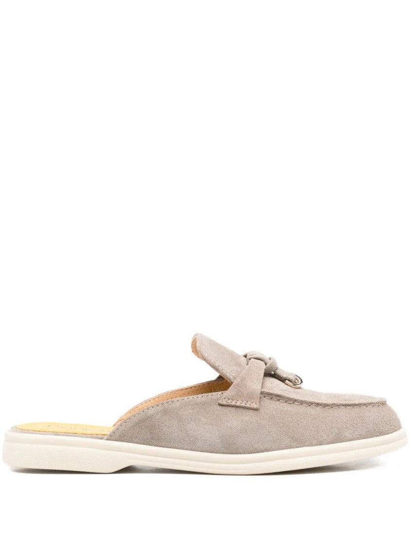 Doucal's Suede-Leather Mules