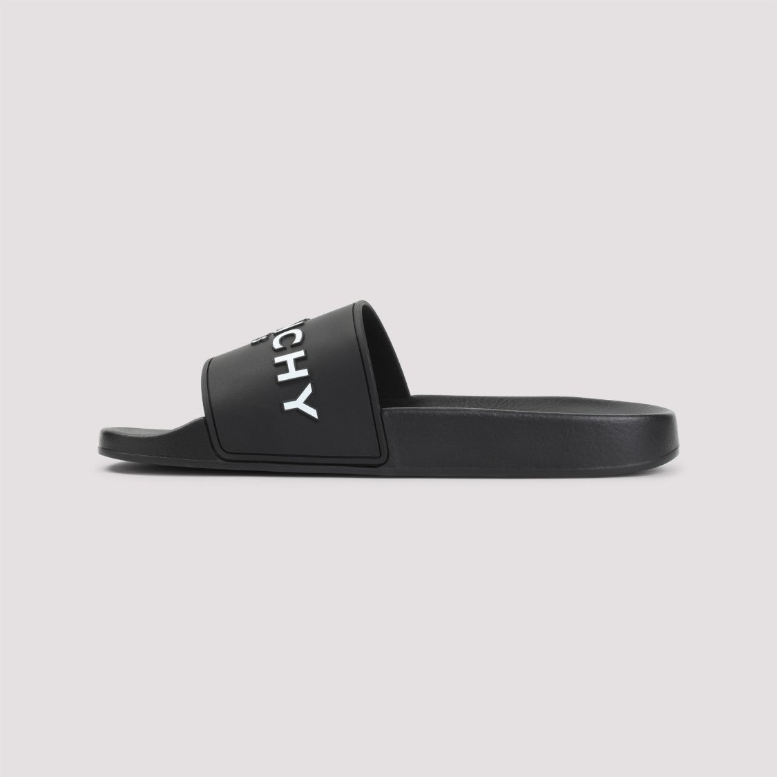 Givenchy Black Minimalist Sandals With Bold Branding