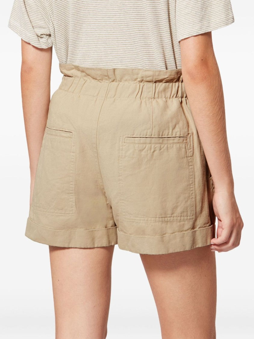 Isabel Marant Étoile Gathered Waistband Shorts With Front Pleats