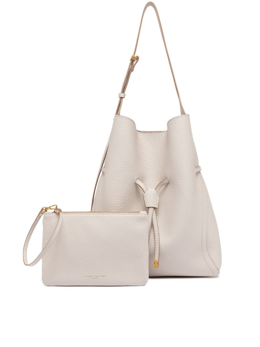 Gianni Chiarini Sienna Structured Leather Shoulder Bag