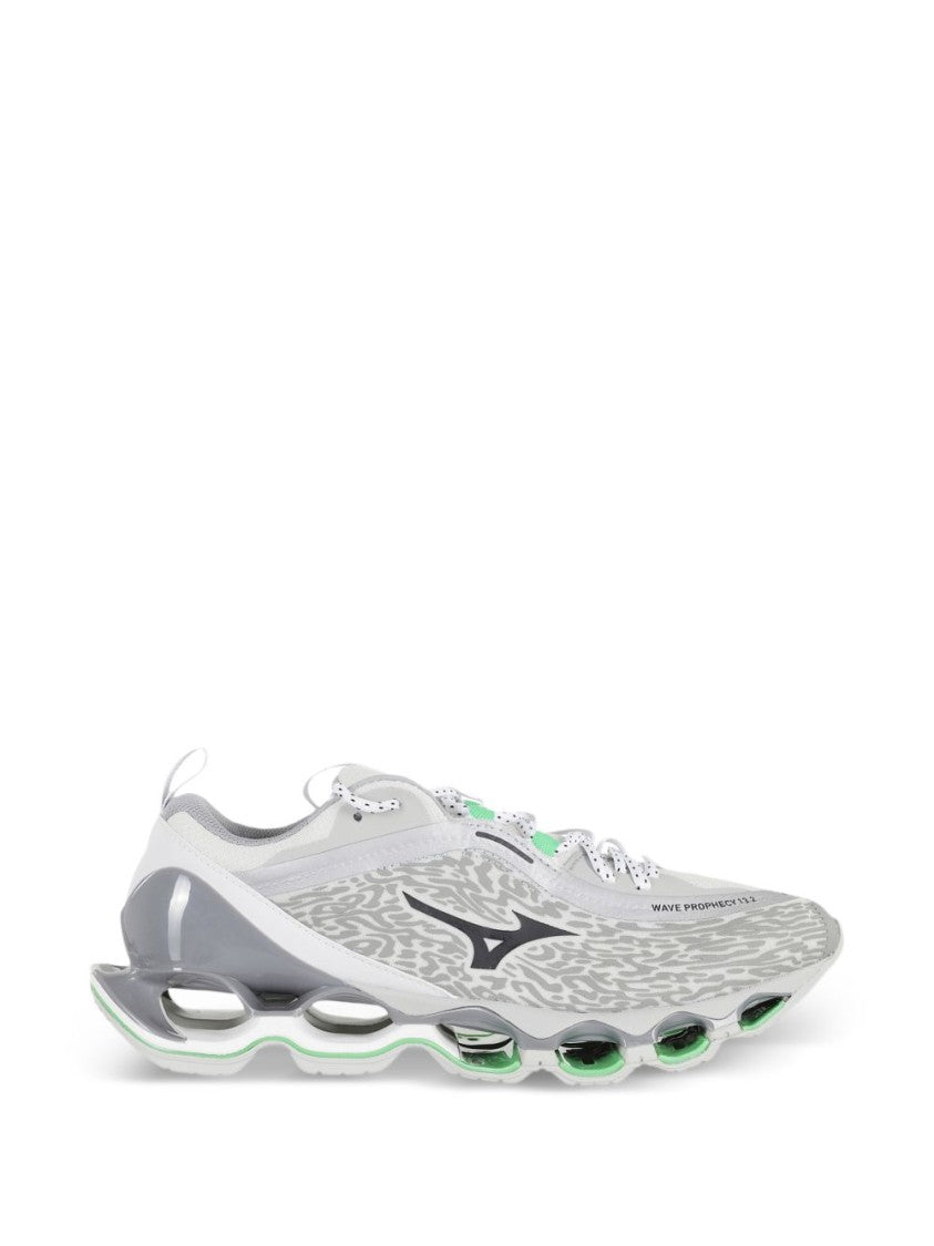 Mizuno Lace-Up Sneakers With Neon Green Accents