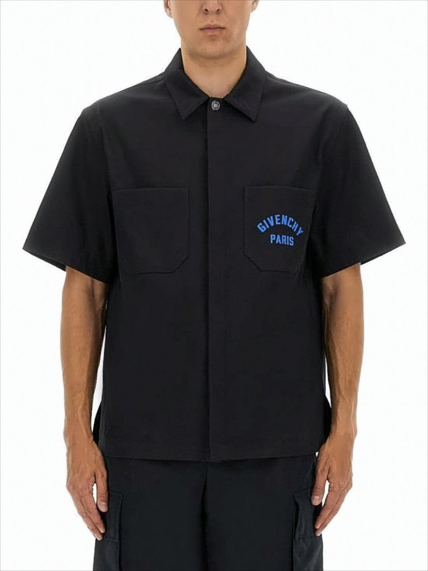 Givenchy Boxy Fit Black Polo Shirt With Classic Collar