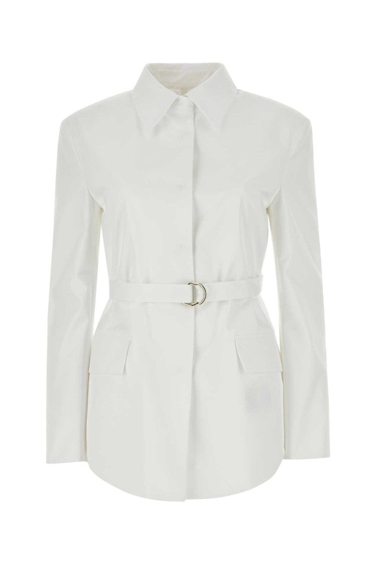 Valentino Garavani White Poplin Overcoat
