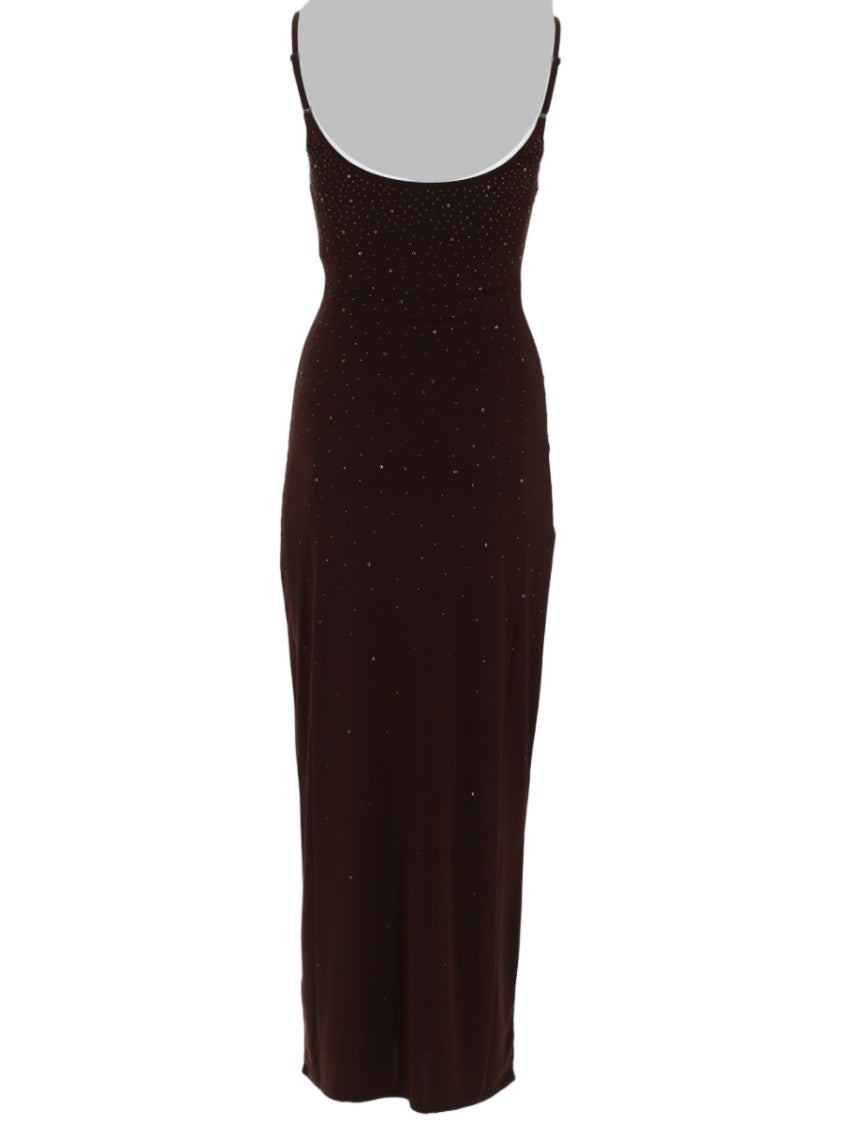 Mc2 Saint Barth Form-Fitting Midi Dress With Spaghetti Straps