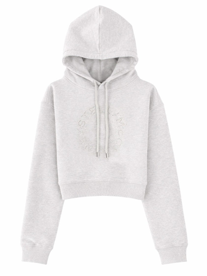 Stella Mccartney Light Grey Circular Embossed Hoodie