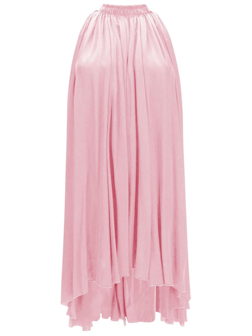Sa Su Phi Sweeping Cotton-Blend Midi Dress With Ruffled Detailing