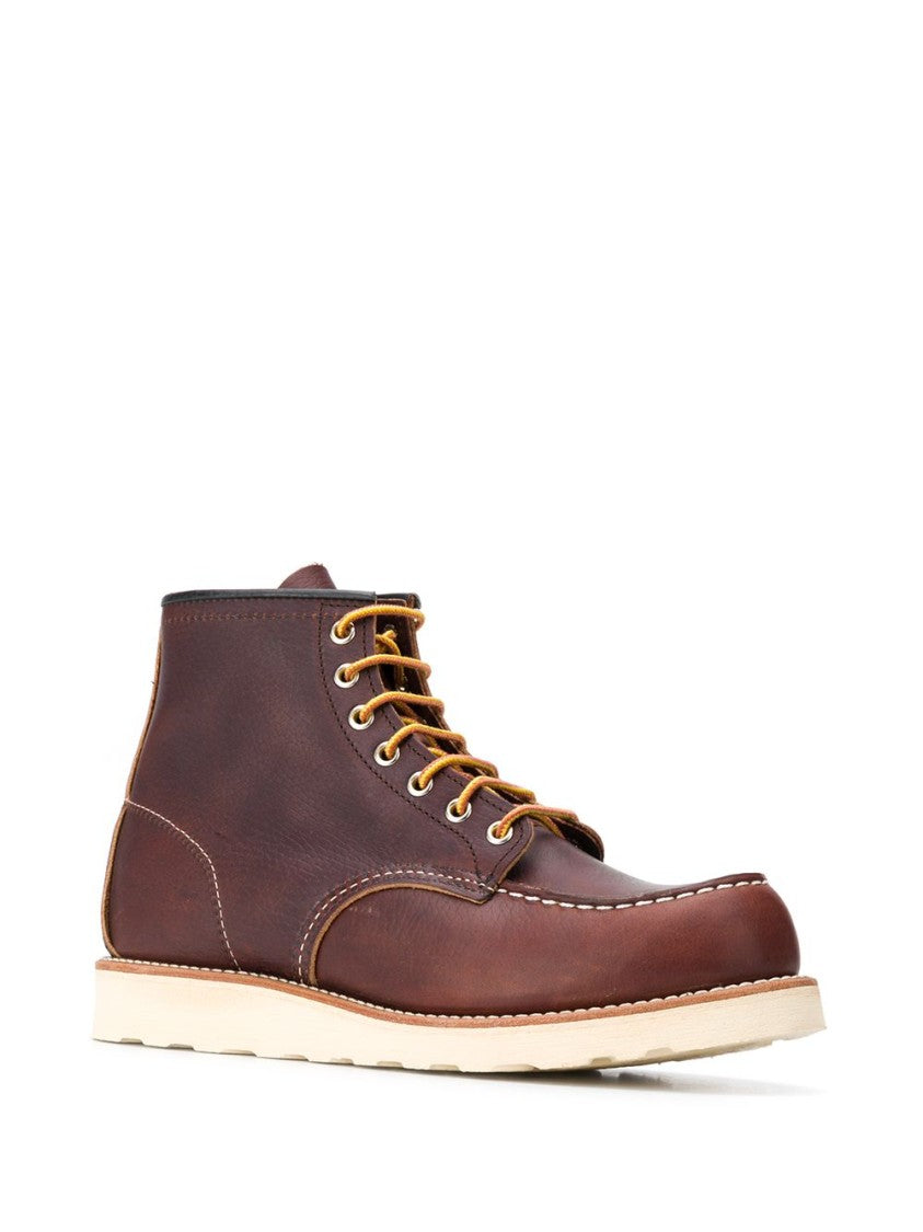 Red Wing Classic Moc Lace-Up Boots With Piped Detailing