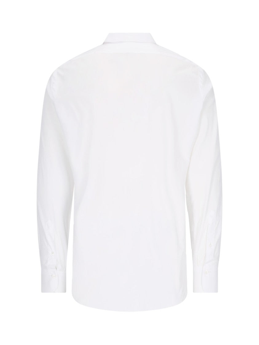 Finamore 1925 "Milano-Zante" White Cotton Shirt