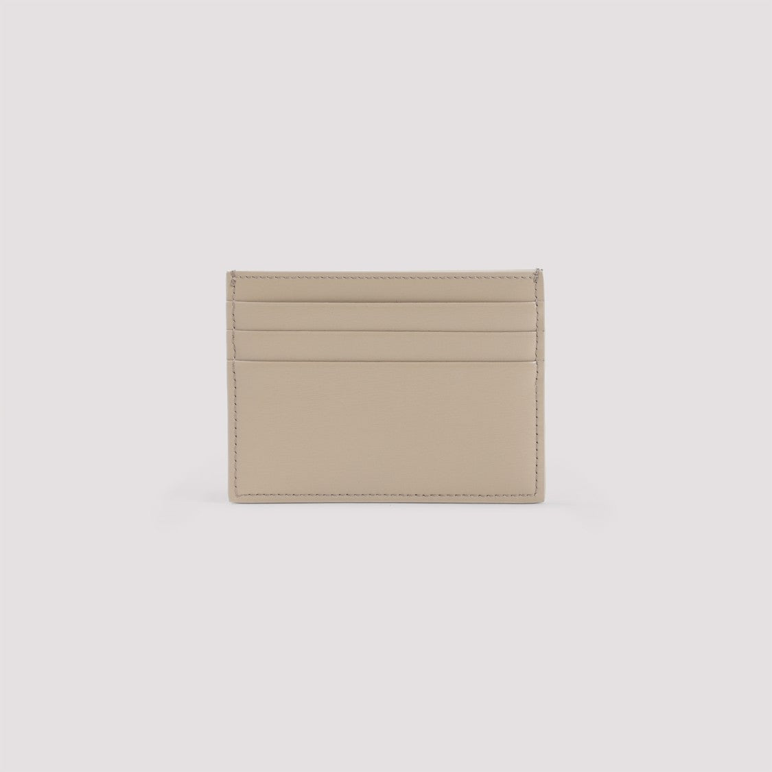 Celine Beige Calfskin Card Holder With Triomphe Logo