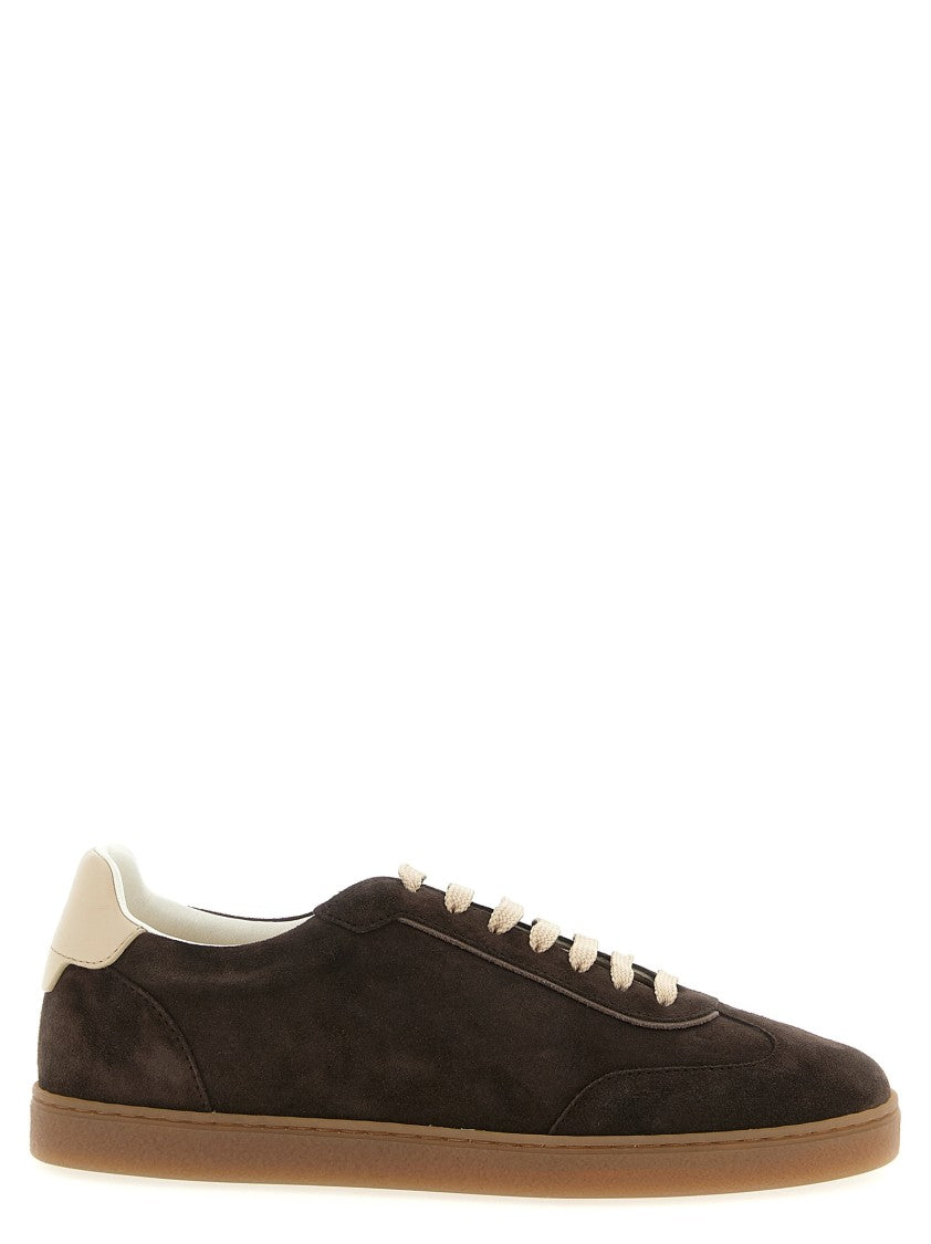 Brunello Cucinelli Washed Suede Sneakers