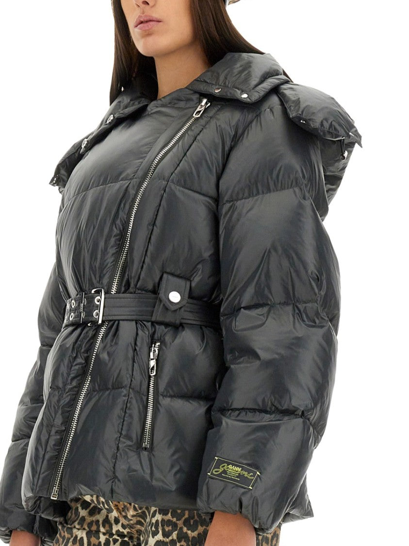Ganni Nylon Puffy Jacket