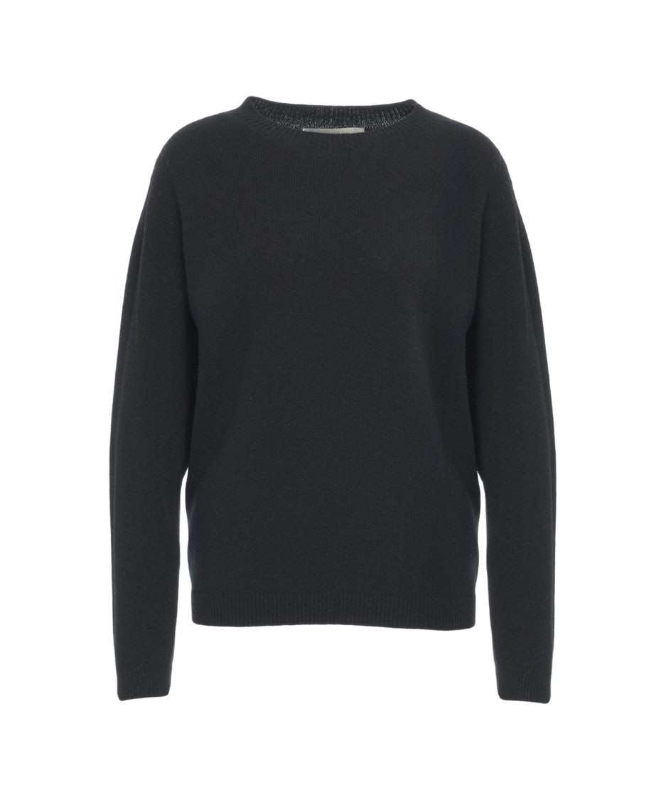 Jucca Cashmere Crew Neck Sweater With Ribbed Details