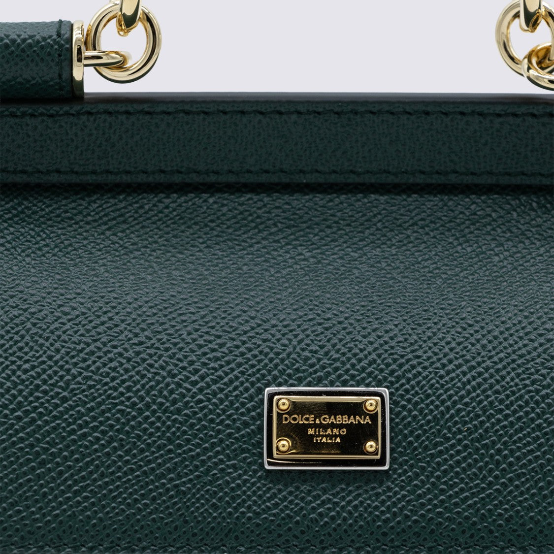 Dolce & Gabbana Structured Handbag With Gold-Tone Hardware And Detachable Strap