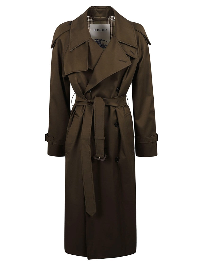 Burberry Classic Trench Coat With Double-Breasted Front