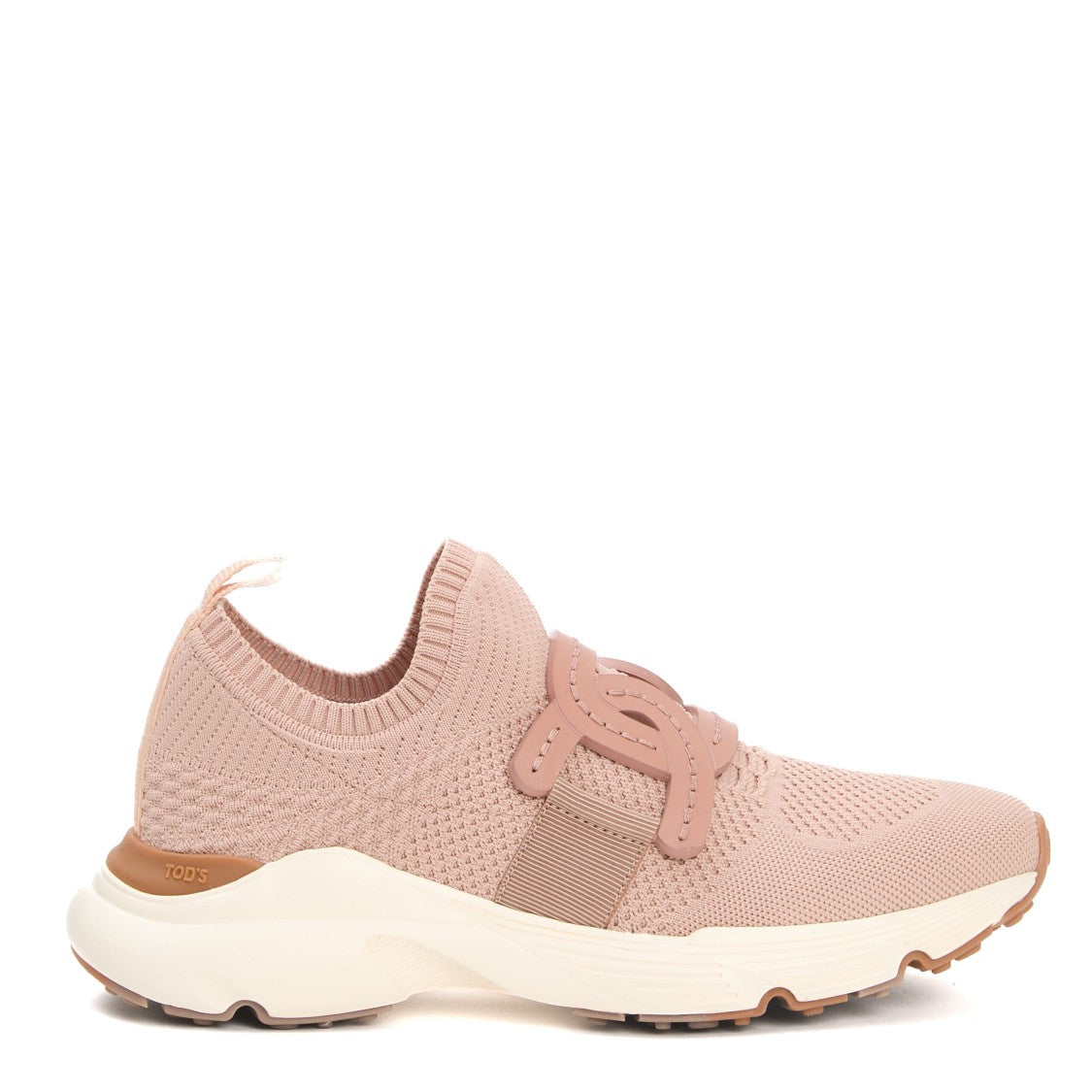 Tod's Running Fabric Pink Chain Sneakers