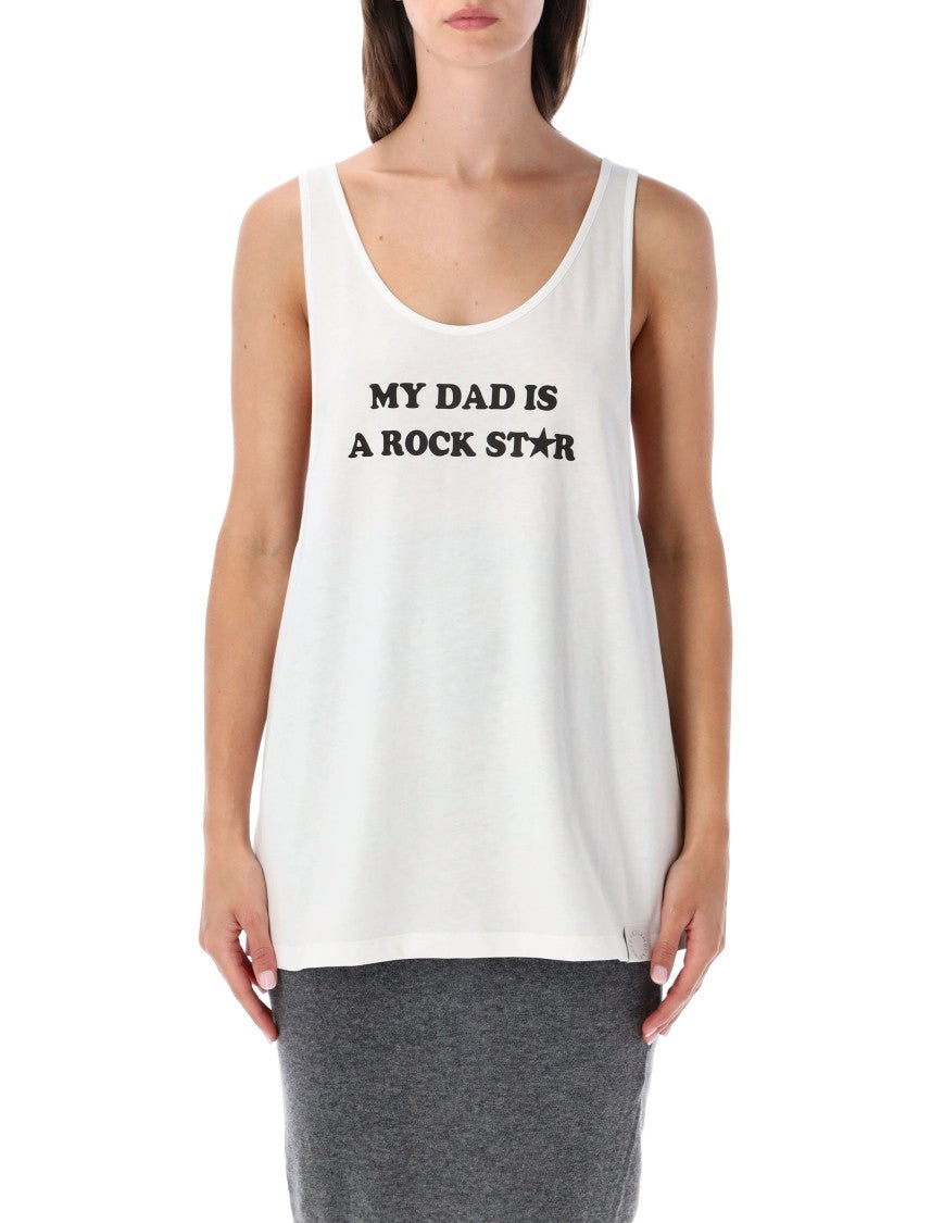 Stella Mccartney My Dad Is A Rock Star Graphic Tank Top