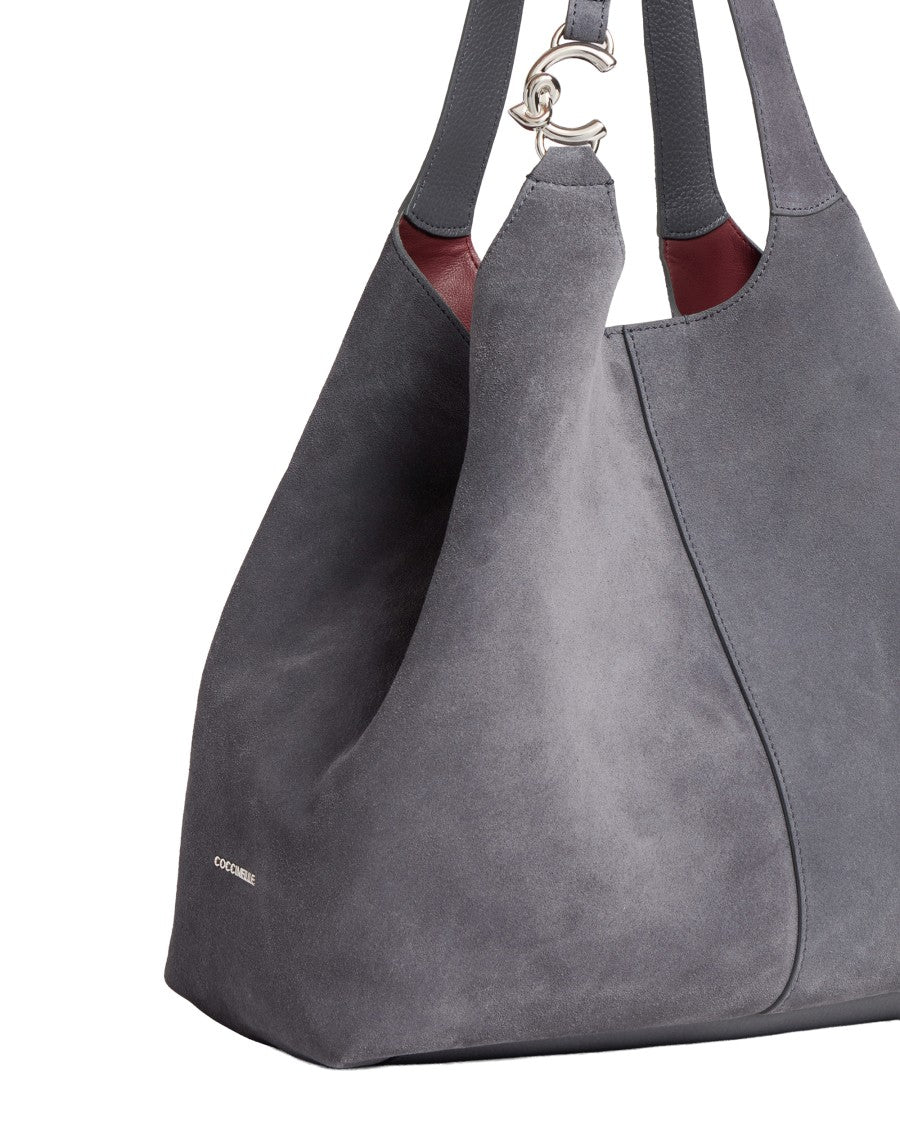Coccinelle C-Easy Suede Leather Tote Bag