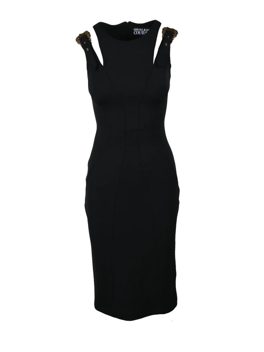 Versace Jeans Couture Long Sheath Dress - Black