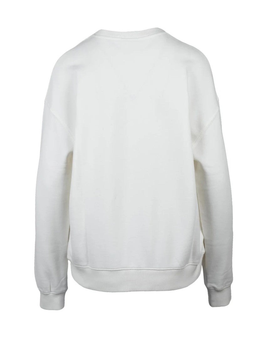 Mc2 Saint Barth White Crewneck Cotton Sweatshirt