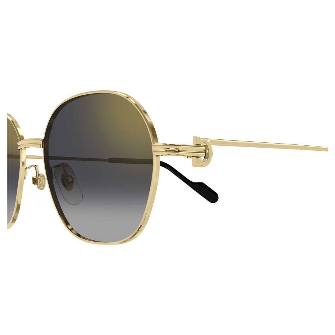 Cartier Ct0569sa Thin Gold Metal Frame Sunglasses
