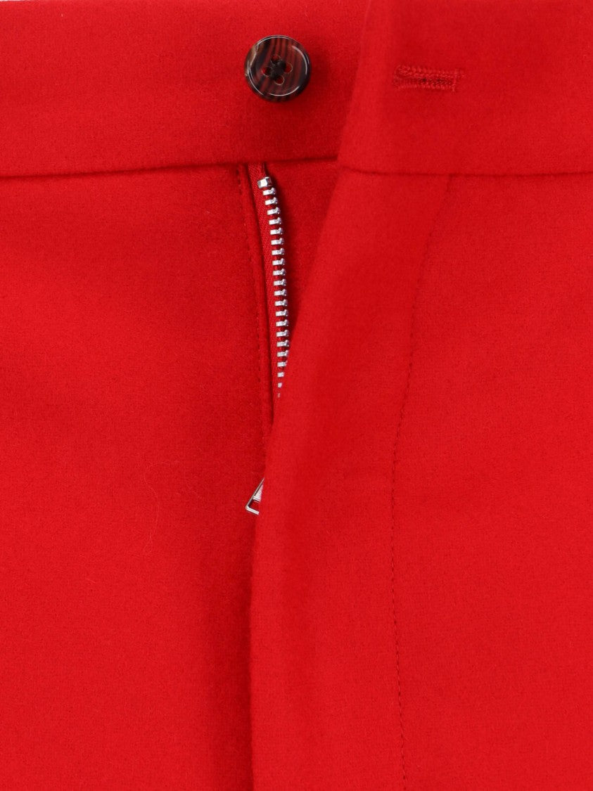 Comme Des Garçons Wool Shorts – Red