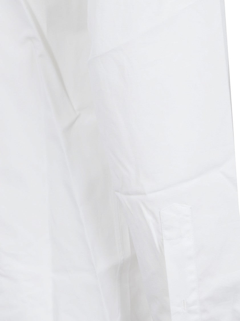 Zegna Tailored White Cotton Long-Sleeve Shirt With Pointed Collar