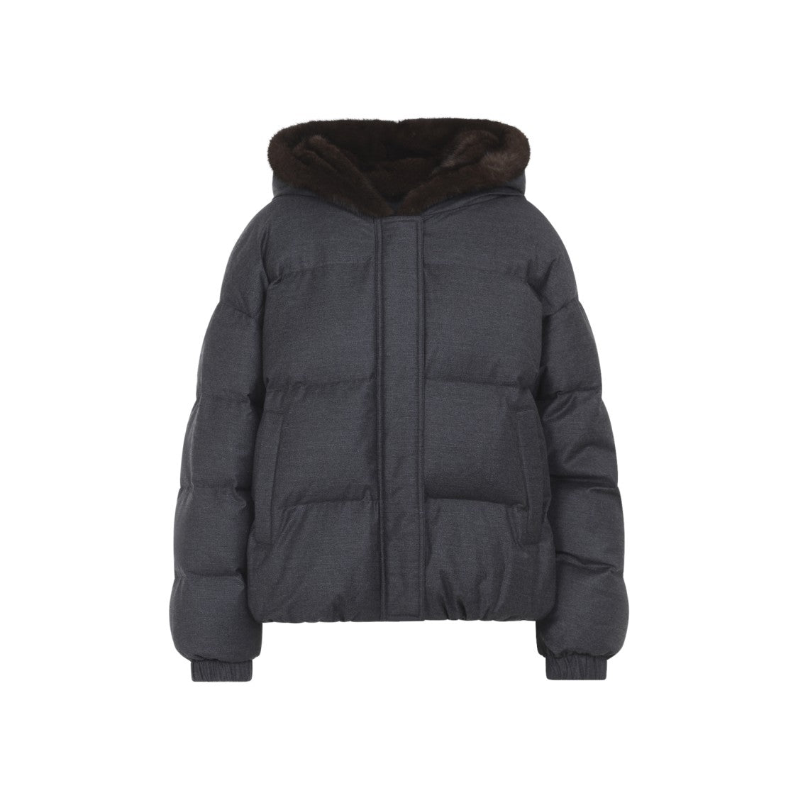 Yves Salomon Quilted Padded Jacket With Mink-Fur Lined Hood