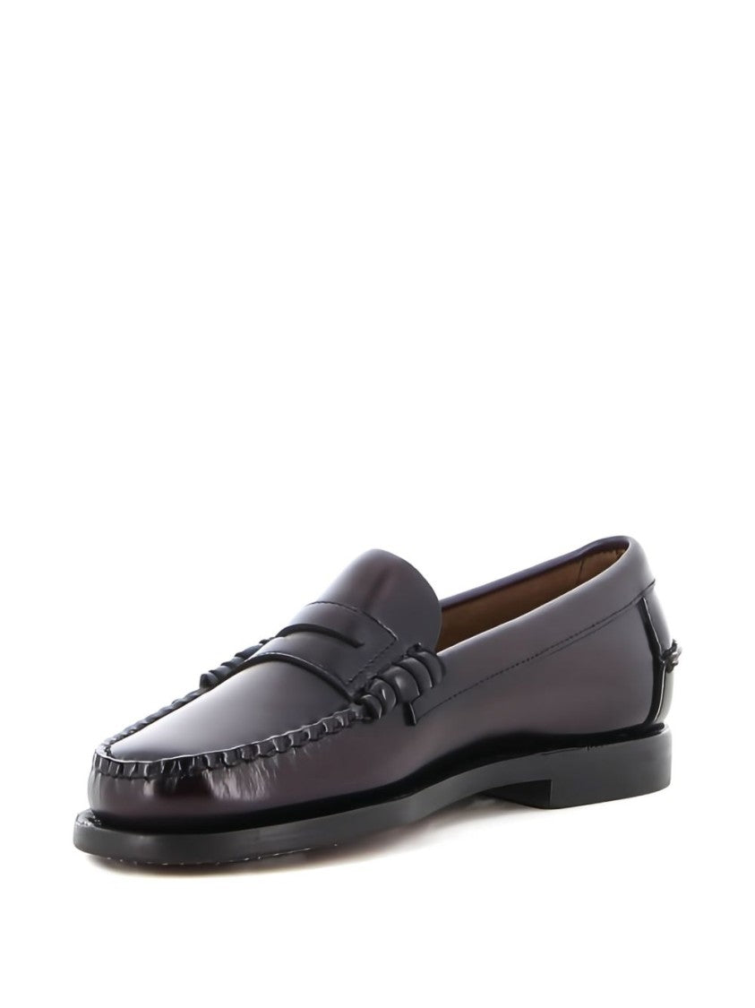 Sebago Round Toe Leather Dan Loafers