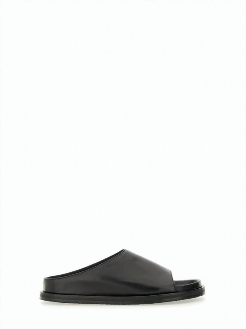 Studio Nicholson Black Calfskin Slip-On Mules