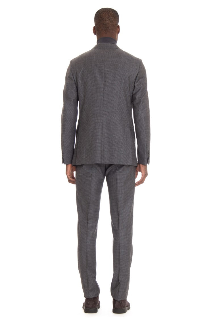 Zegna Houndstooth Wool Suit