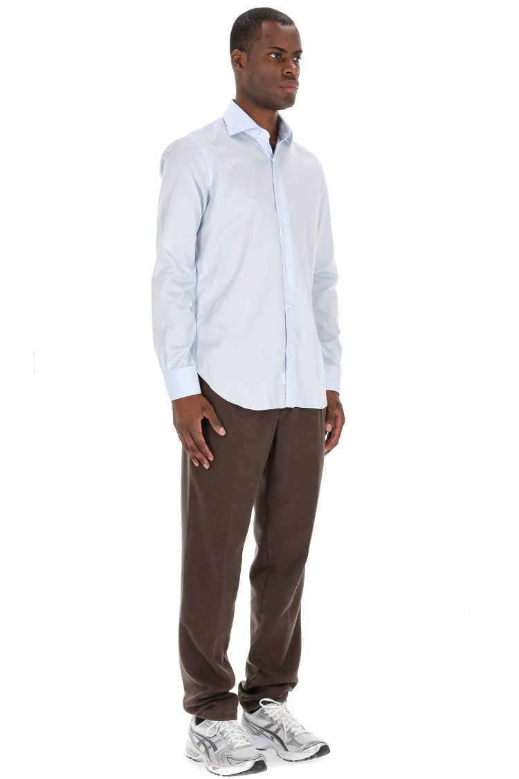 Barba Journey Line Cotton Twill Shirt