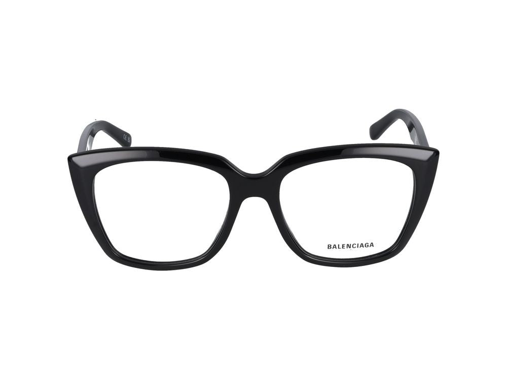 Balenciaga Eyeglasses Bb0062o 001 Black Black Transparent 53/18/140