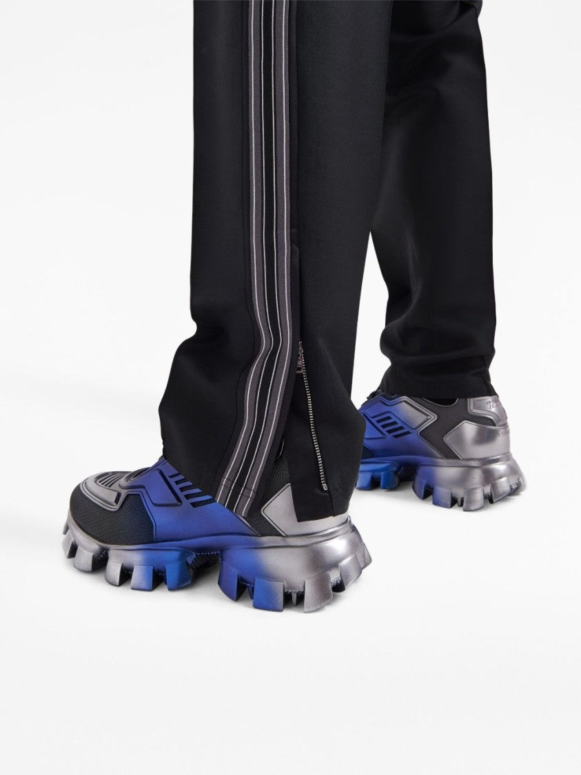 Prada Sleek Tailored Trousers With Contrasting Side Stripes