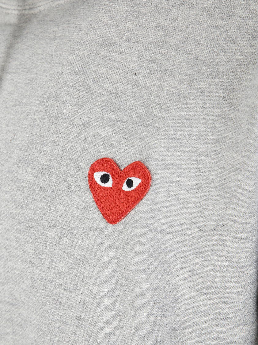 Comme Des Garçons Grey Pullover Hoodie