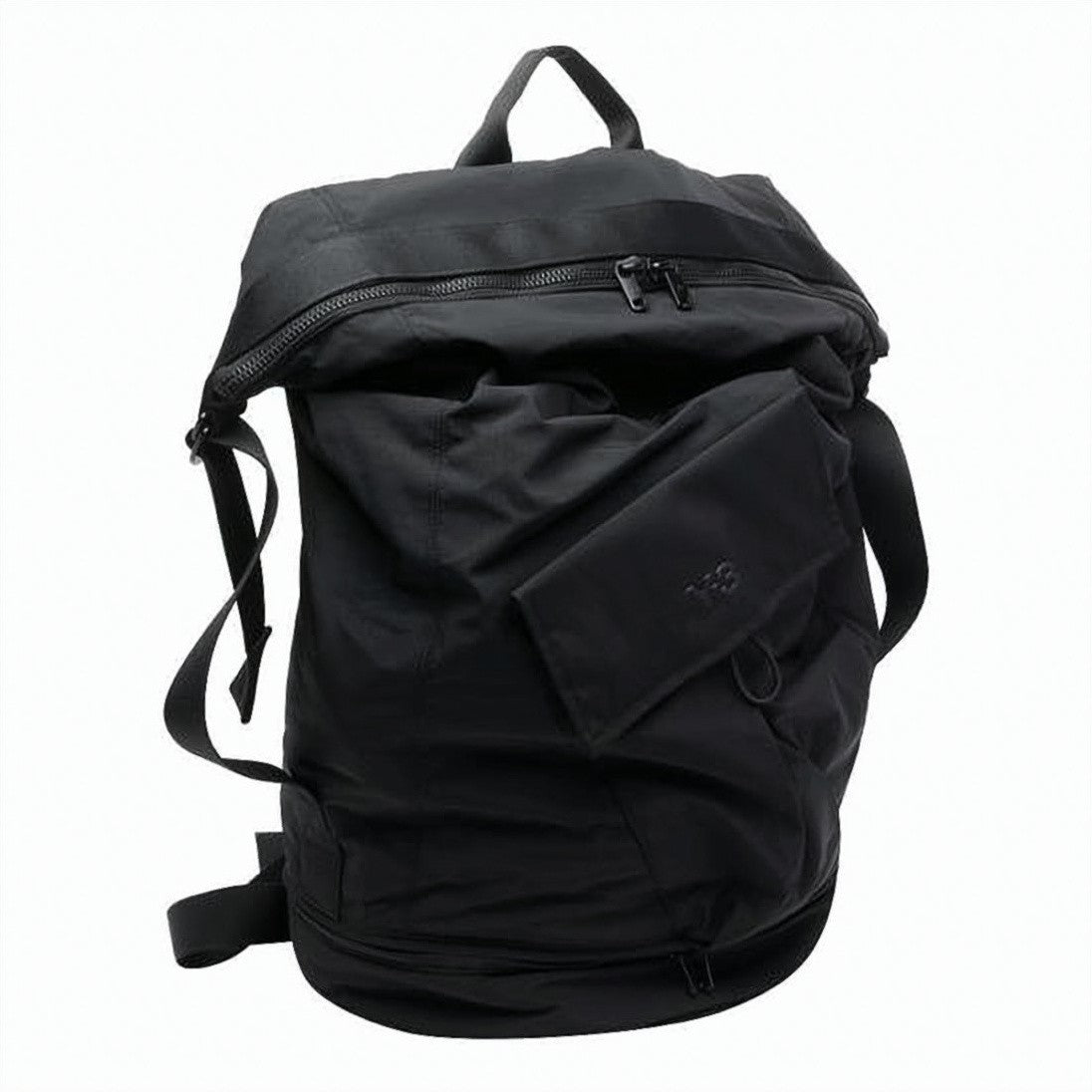 Y-3 Black Backpack With Double Zipper Closure