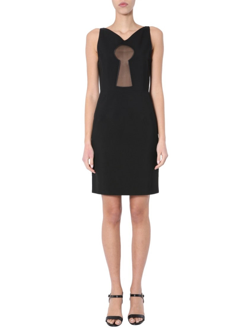 Moschino Fitted Pencil Dress With Keyhole Cutout