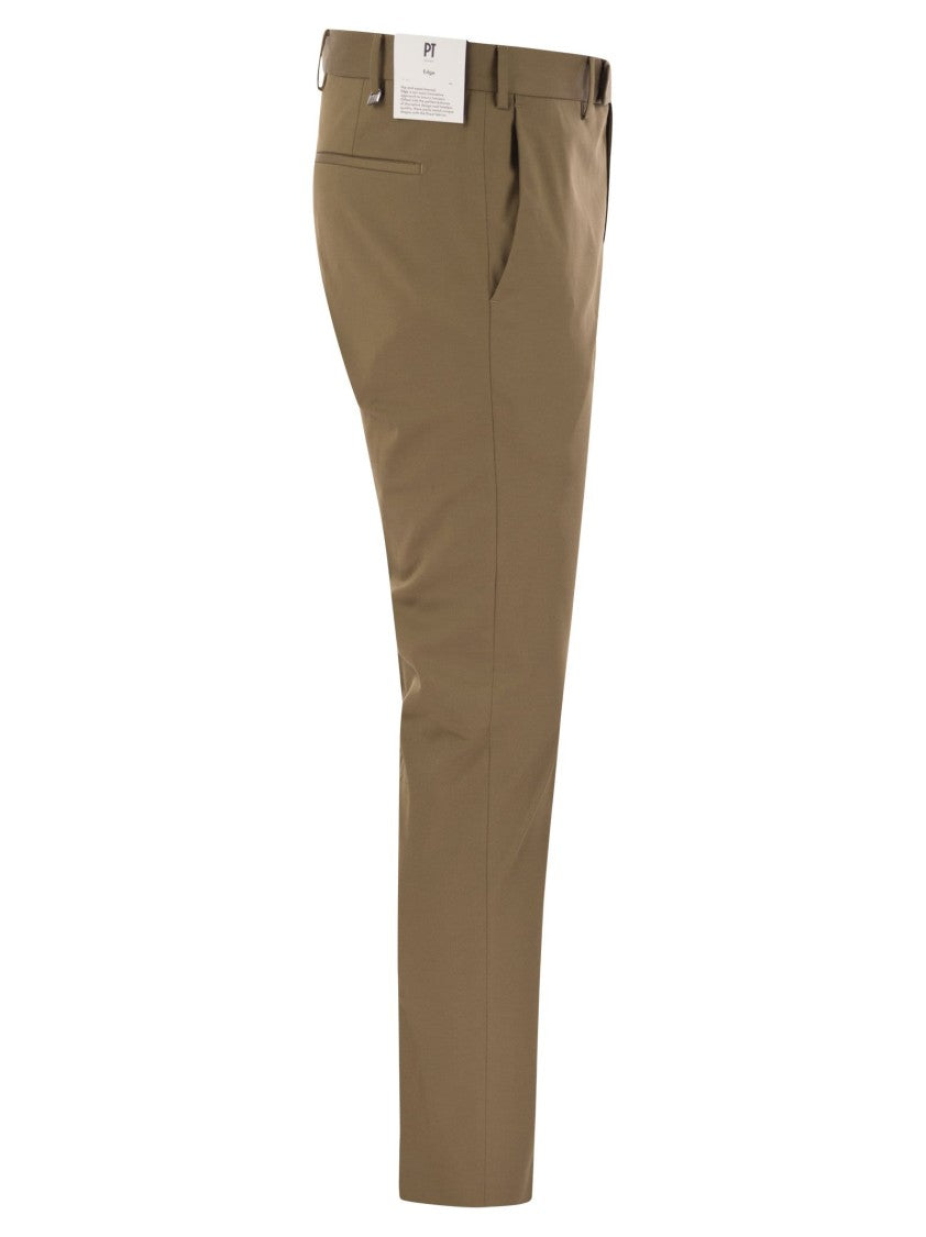 Pt Torino Dieci - Stretch Cotton Trousers
